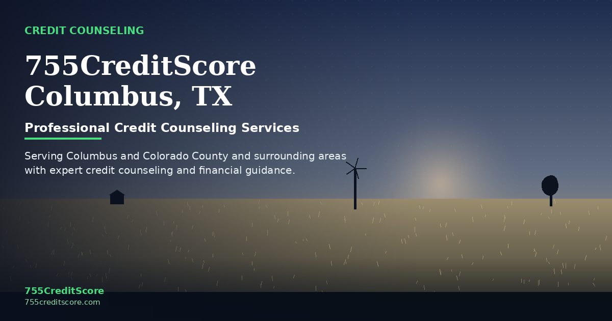 Credit Counseling in Columbus Texas - 755CreditScore Professional Services