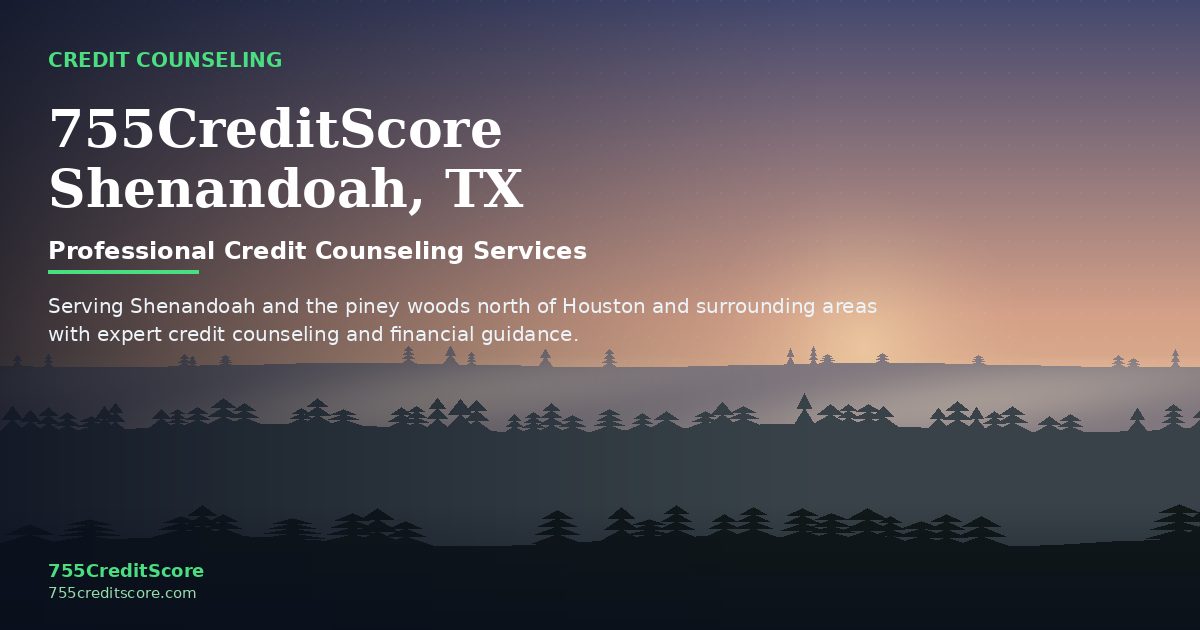 Credit Counseling in Shenandoah Texas - 755CreditScore Professional Services
