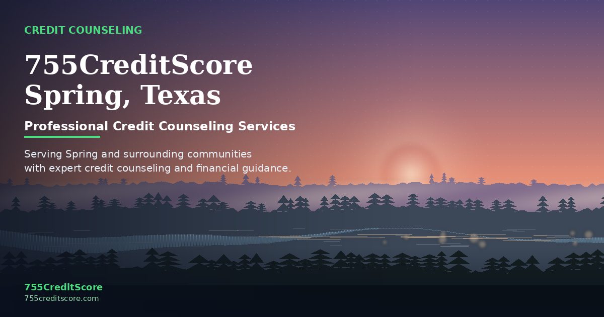 Credit Counseling in Spring Texas - 755CreditScore Professional Services