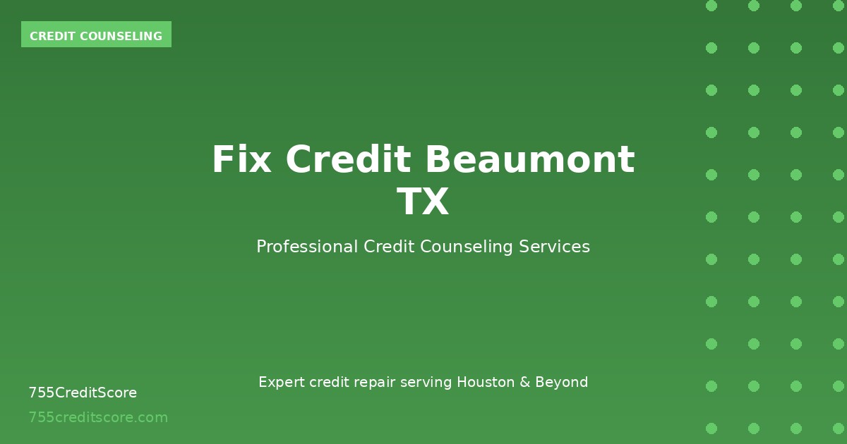 Credit Counseling Beaumont TX